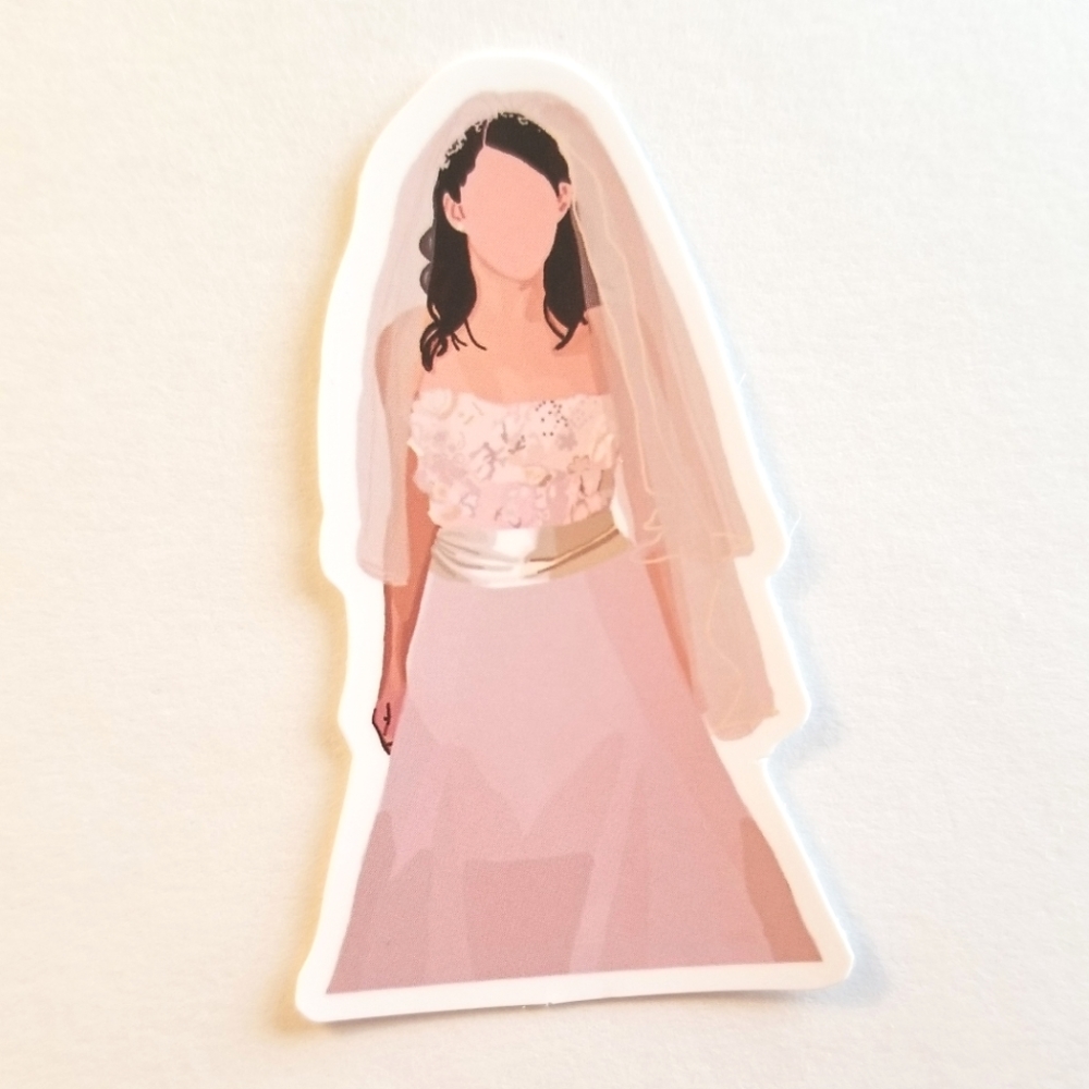 10/$10 Gilmore Girls Lorelai Wedding Dress Sticker